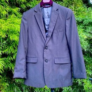 Chaps boy's black double button jacket, Size 14 R